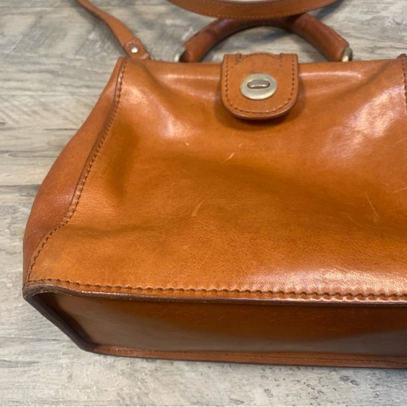 VTG Italy Unbranded Leather Doctor Crossbody Bag - Picture 3 of 14